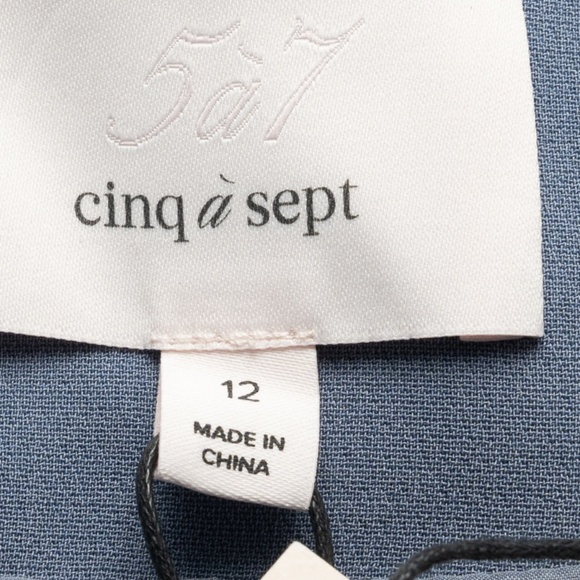 Cinq A Sept. Beaded Crepe Kayden Blazer. - Picture 8 of 9